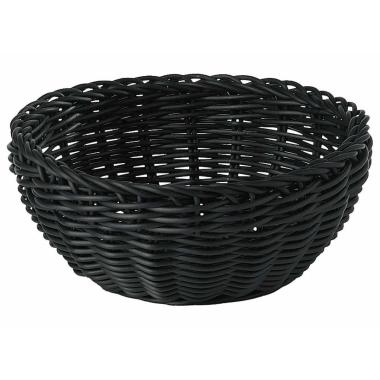 Cesto pane cm 16 polyrattan nero