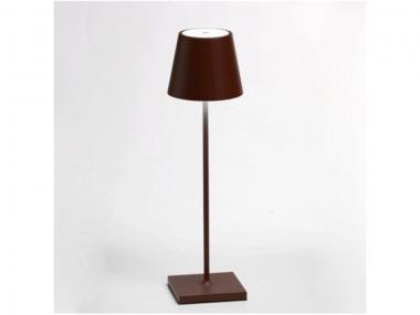 Lampada da tavolo poldina pro (promo) cm 11x38h corten