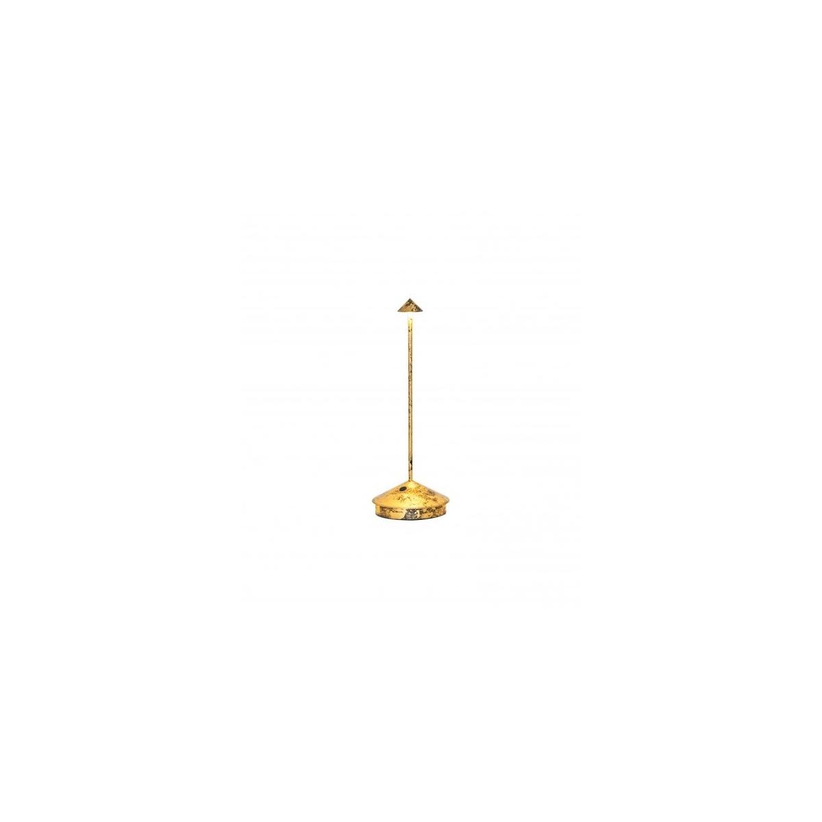 Lampada da tavolo pina pro (promo) cm 10x29h nero/f.oro